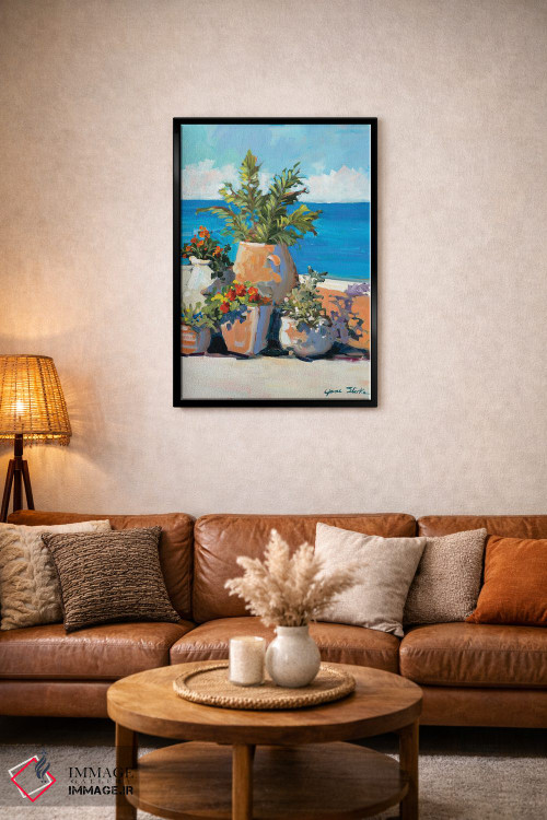 تابلو دکوراتیو سبزینه ساحلی اثر جین اسلیوکا - D3B