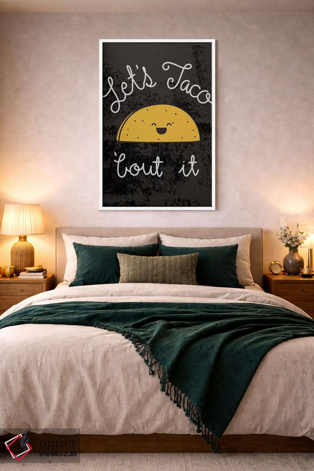 تابلو دکوراتیو درباره تاکو صحبت کن I اثر جسیکا ویبل - D3W