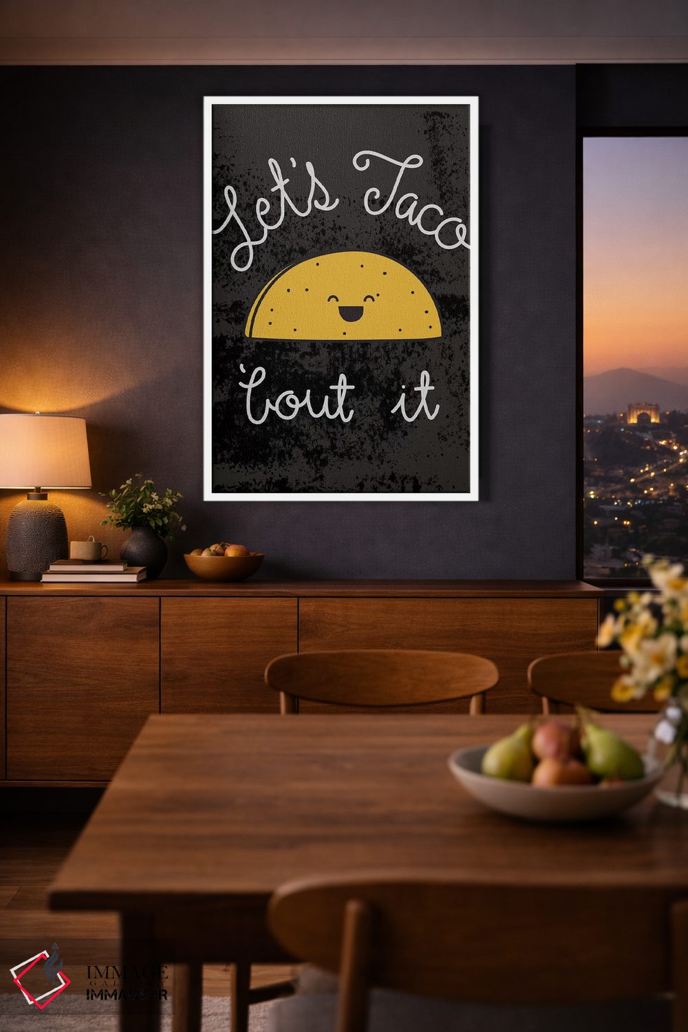 تابلو دکوراتیو درباره تاکو صحبت کن I اثر جسیکا ویبل - D4W