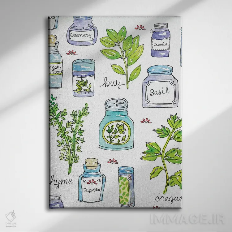 تابلو دکوراتیو تازگی باغ III اثر جسیکا ویبل - نمای روبهرو روی دیوار