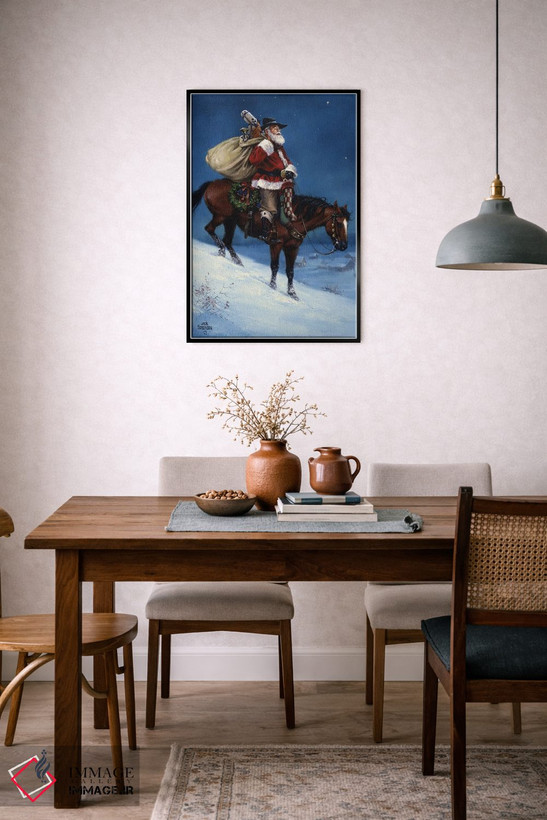 تابلو دکوراتیو کریسمس کابویی اثر جک سورنسن - D6B