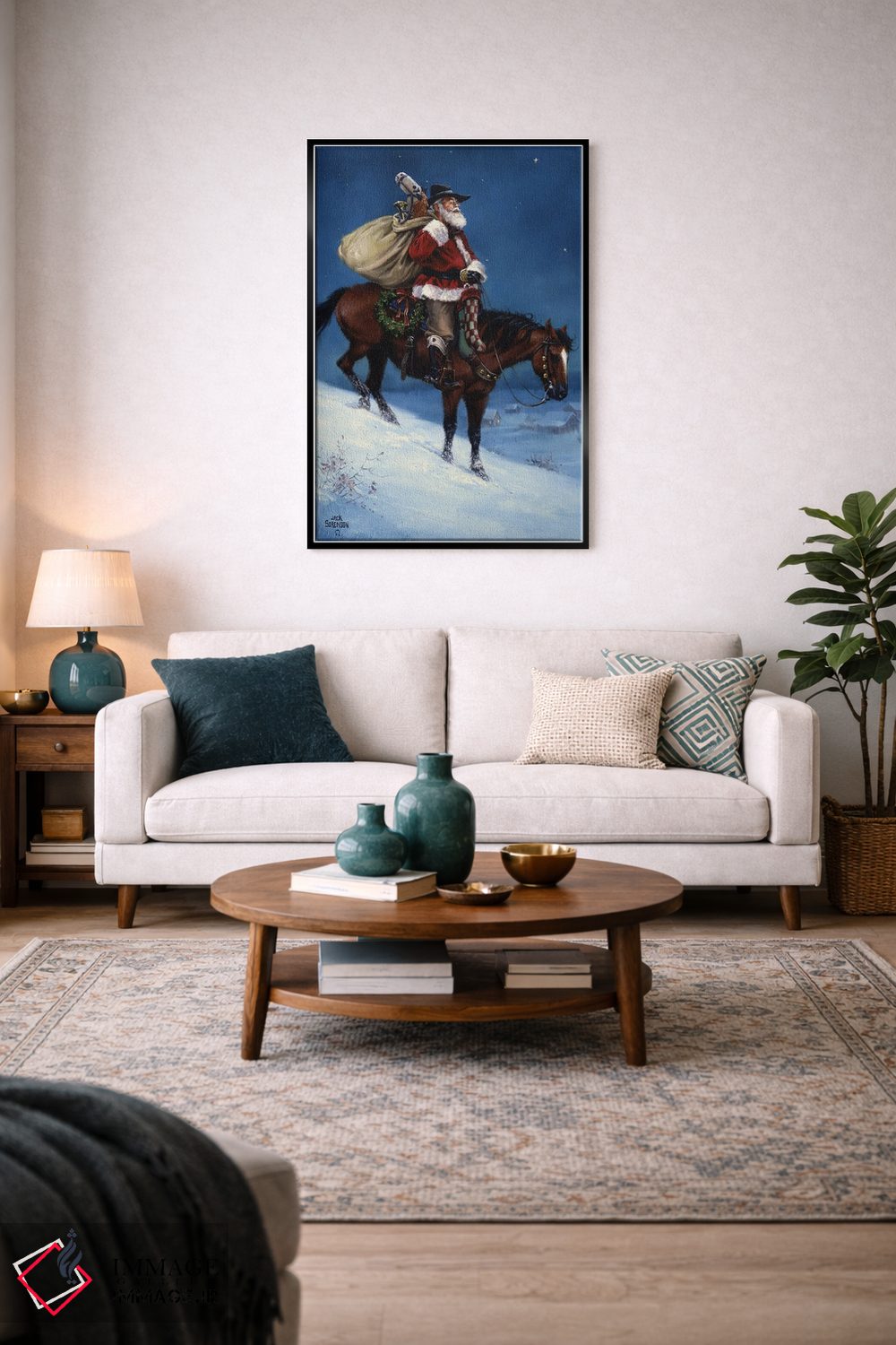 تابلو دکوراتیو کریسمس کابویی اثر جک سورنسن - D5B