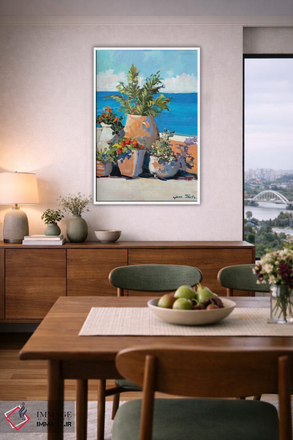 تابلو دکوراتیو سبزینه ساحلی اثر جین اسلیوکا - D6W