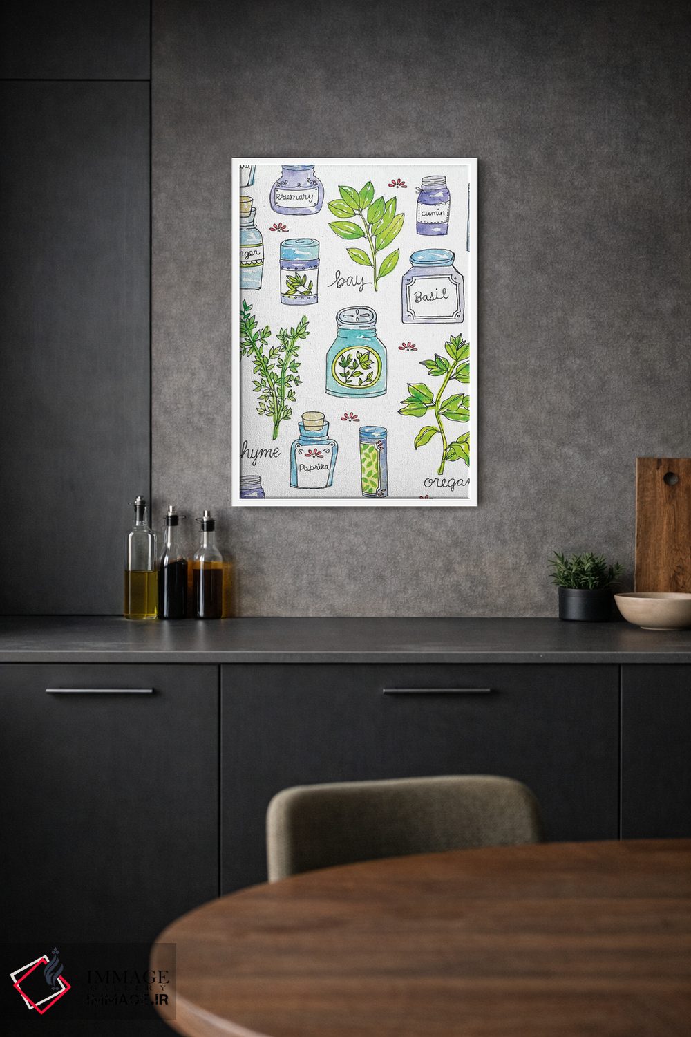 تابلو دکوراتیو تازگی باغ III اثر جسیکا ویبل - D1W