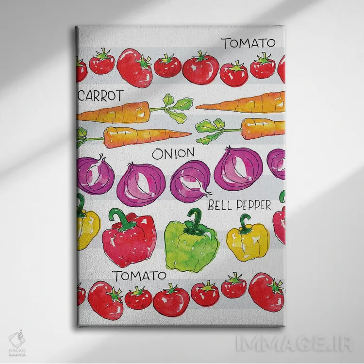 تابلو دکوراتیو تازگی باغ IV اثر جسیکا ویبل - نمای روبهرو روی دیوار