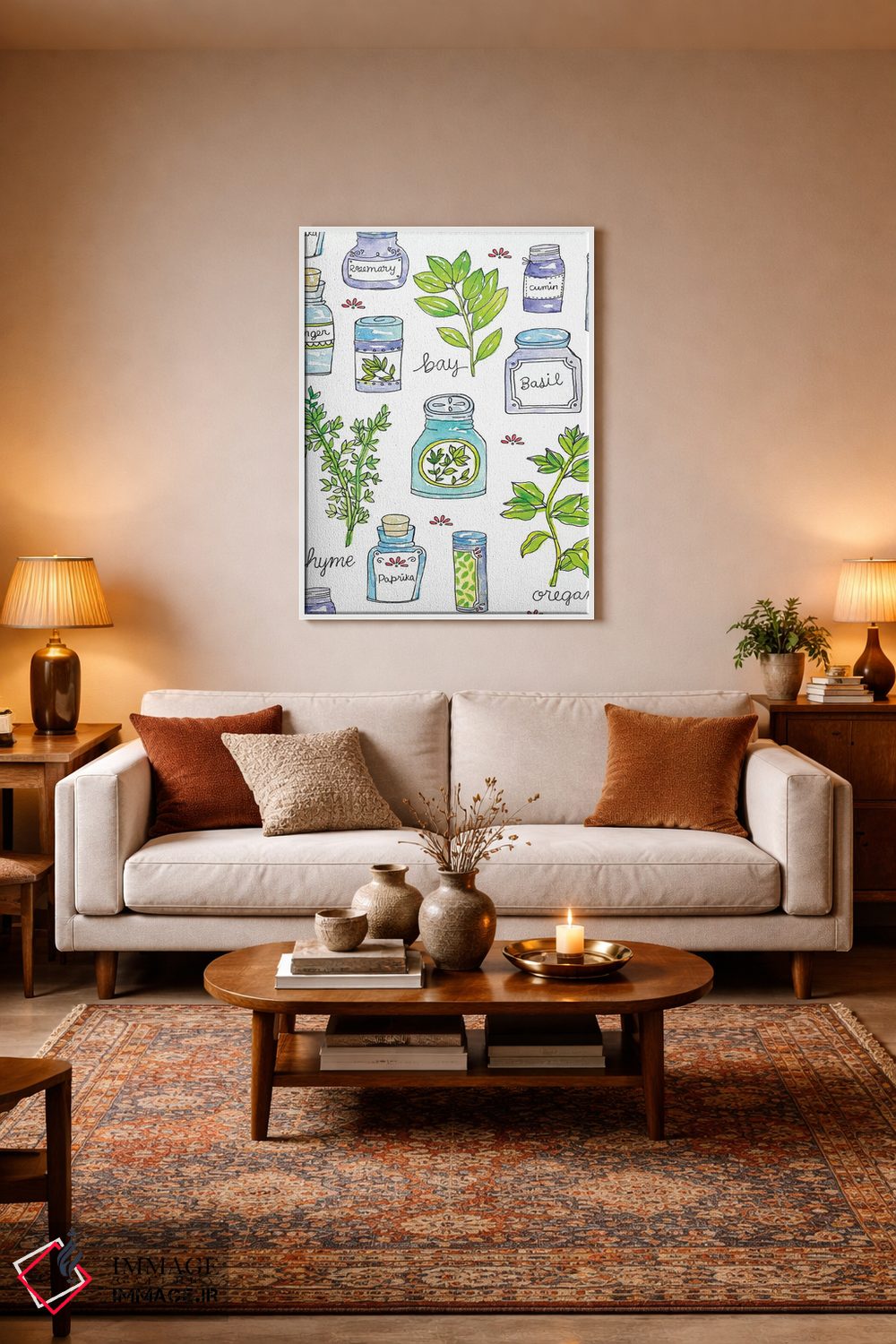 تابلو دکوراتیو تازگی باغ III اثر جسیکا ویبل - D4W