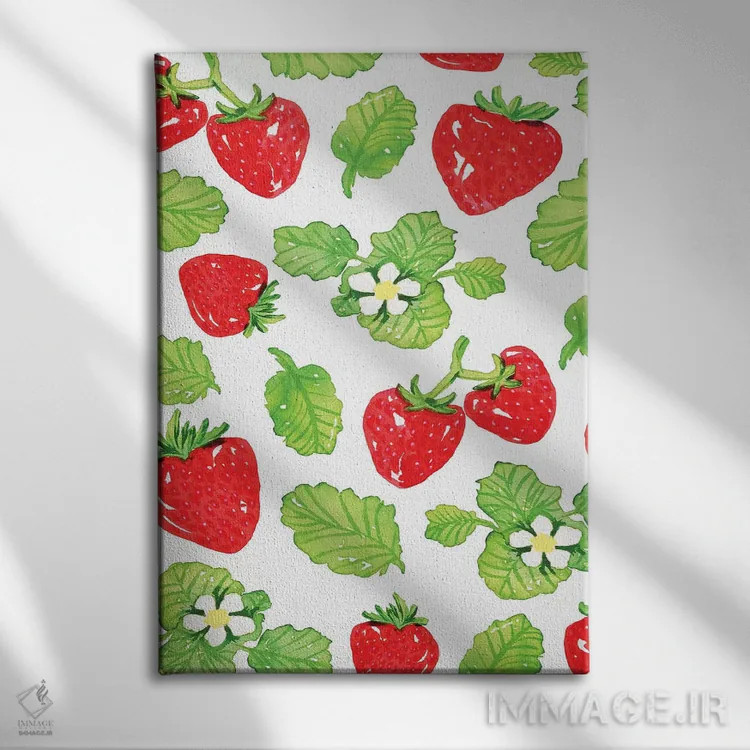 تابلو دکوراتیو میوه آبرنگی I اثر جسیکا ویبل - نمای روبهرو روی دیوار