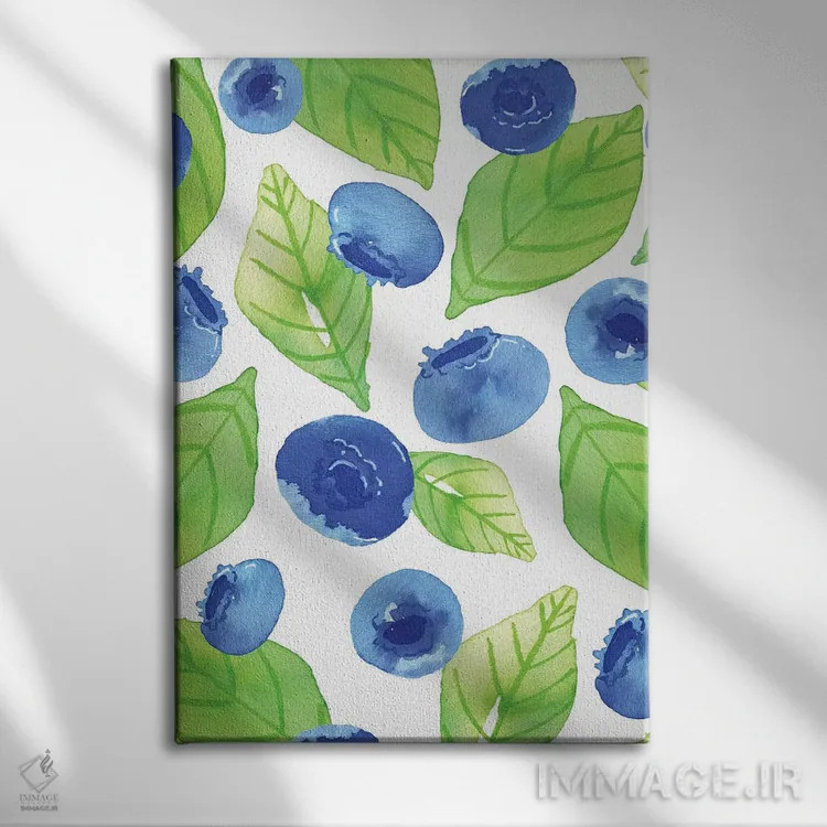 تابلو دکوراتیو میوه آبرنگی II اثر جسیکا ویبل - نمای روبهرو روی دیوار