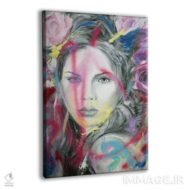 تابلو دکوراتیو دیوونه توام اثر جیسون سوو - نمای پرسپکتیو محصول