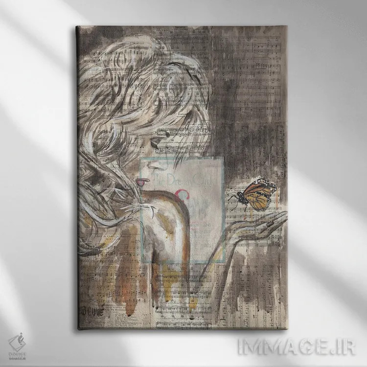 تابلو دکوراتیو دختر رویایی اثر جیسون سوو - نمای روبهرو روی دیوار