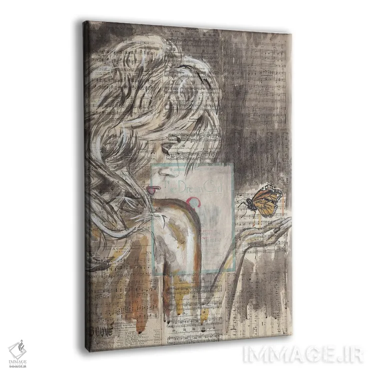 تابلو دکوراتیو دختر رویایی اثر جیسون سوو - نمای پرسپکتیو محصول