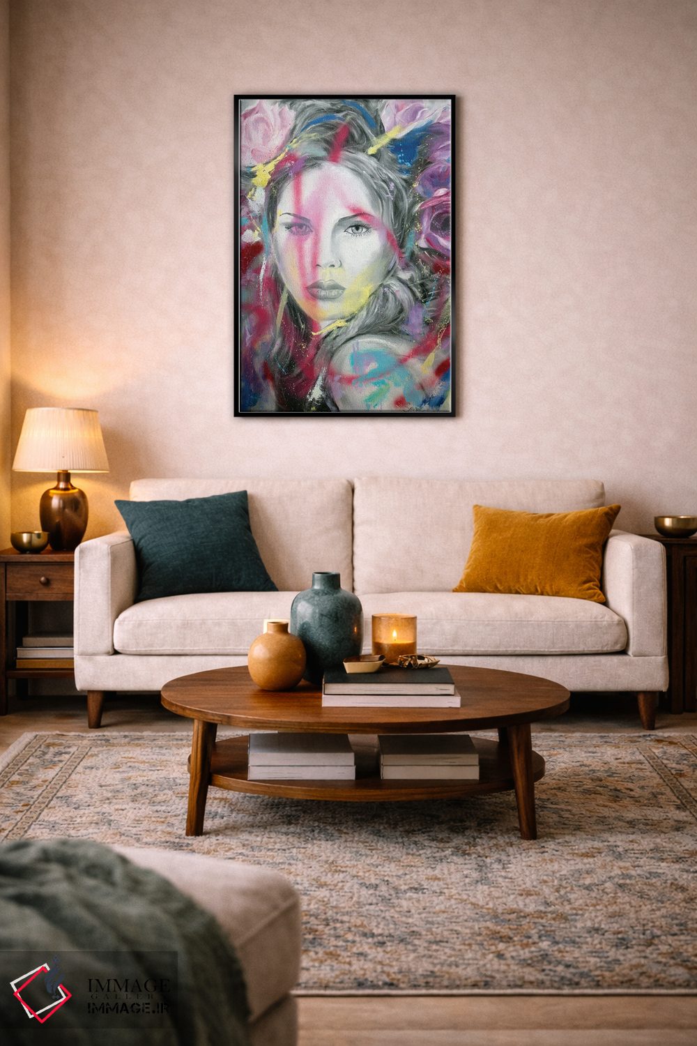 تابلو دکوراتیو دیوونه توام اثر جیسون سوو - D3B