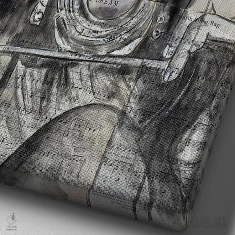 تابلو دکوراتیو روزهای تابستانی اثر جیسون سوو - نمای نزدیک بافت بوم