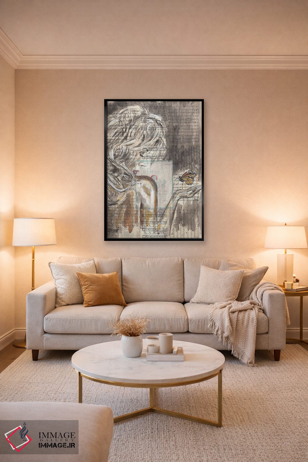 تابلو دکوراتیو دختر رویایی اثر جیسون سوو - D5B