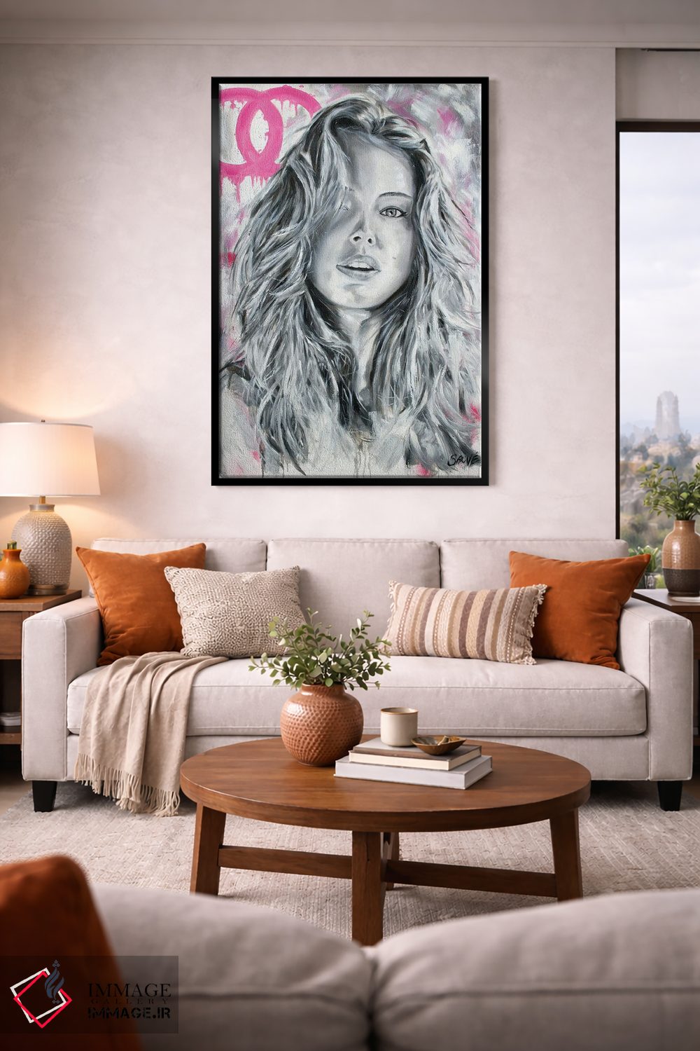 تابلو دکوراتیو دختر مدگرا اثر جیسون سوو - D2B