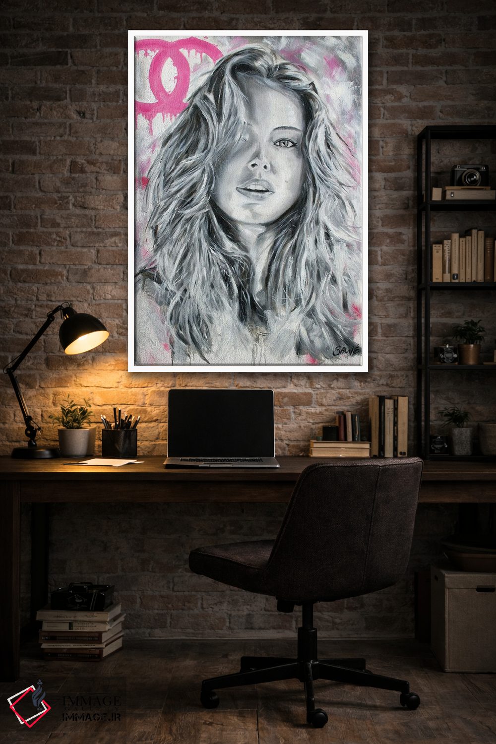 تابلو دکوراتیو دختر مدگرا اثر جیسون سوو - D4W