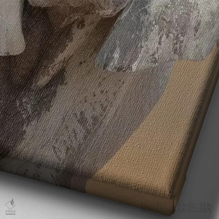 تابلو دکوراتیو پرتره فیل اثر یوهان سوانپوئل - نمای نزدیک بافت بوم