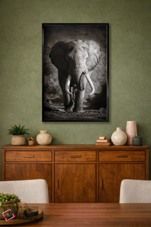 تابلو دکوراتیو فیل نر بالغ اثر یوهان سوانپوئل - D2B
