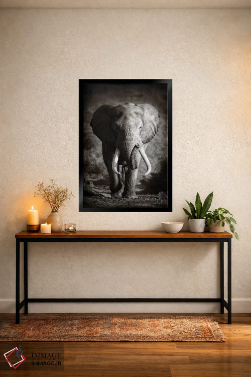تابلو دکوراتیو فیل نر بالغ اثر یوهان سوانپوئل - D4B