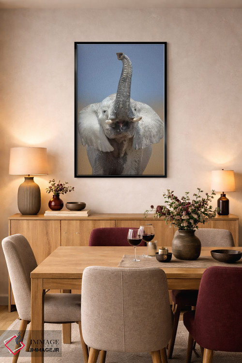 تابلو دکوراتیو پرتره فیل اثر یوهان سوانپوئل - D5B