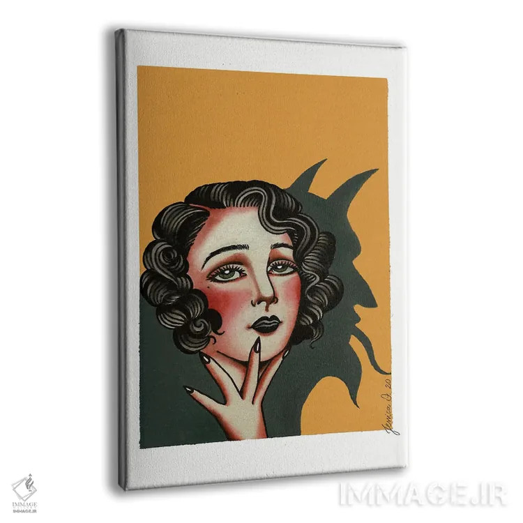 تابلو دکوراتیو سایه ها اثر جسیکا ا. - نمای پرسپکتیو محصول