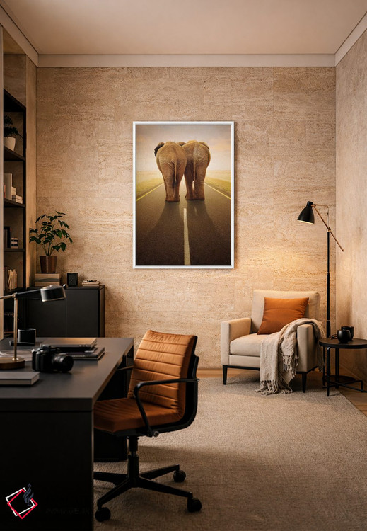 تابلو دکوراتیو رفتن با هم اثر یوهان سوانپوئل - D6W