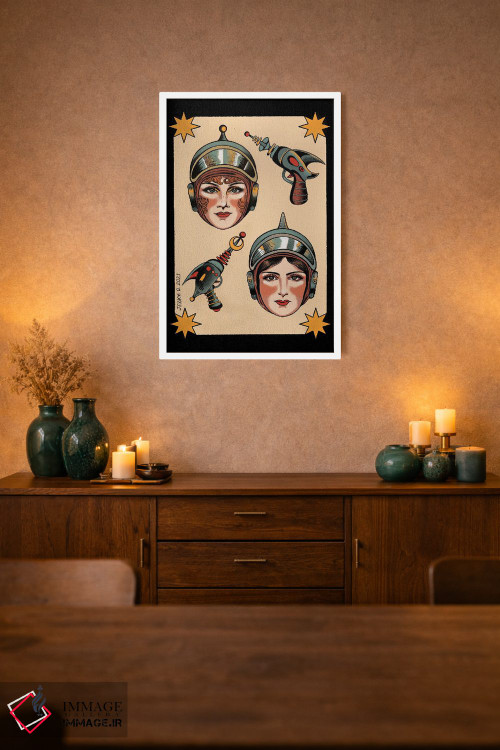 تابلو دکوراتیو جوجه های ستاره ای اثر جسیکا ا. - D1W