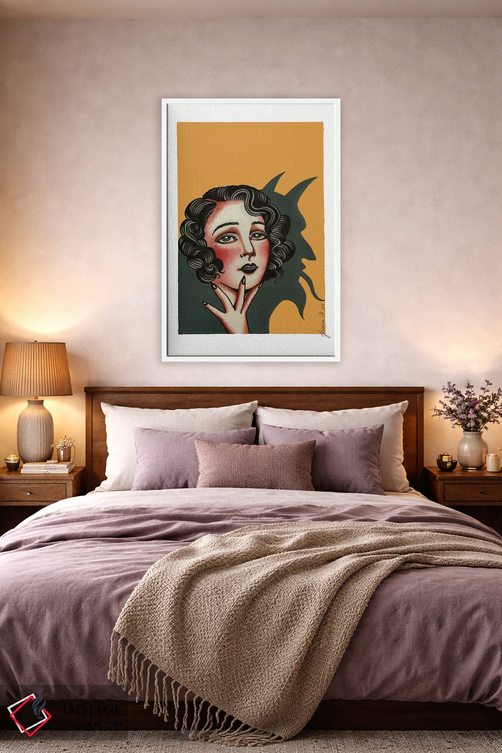 تابلو دکوراتیو سایه ها اثر جسیکا ا. - D3W