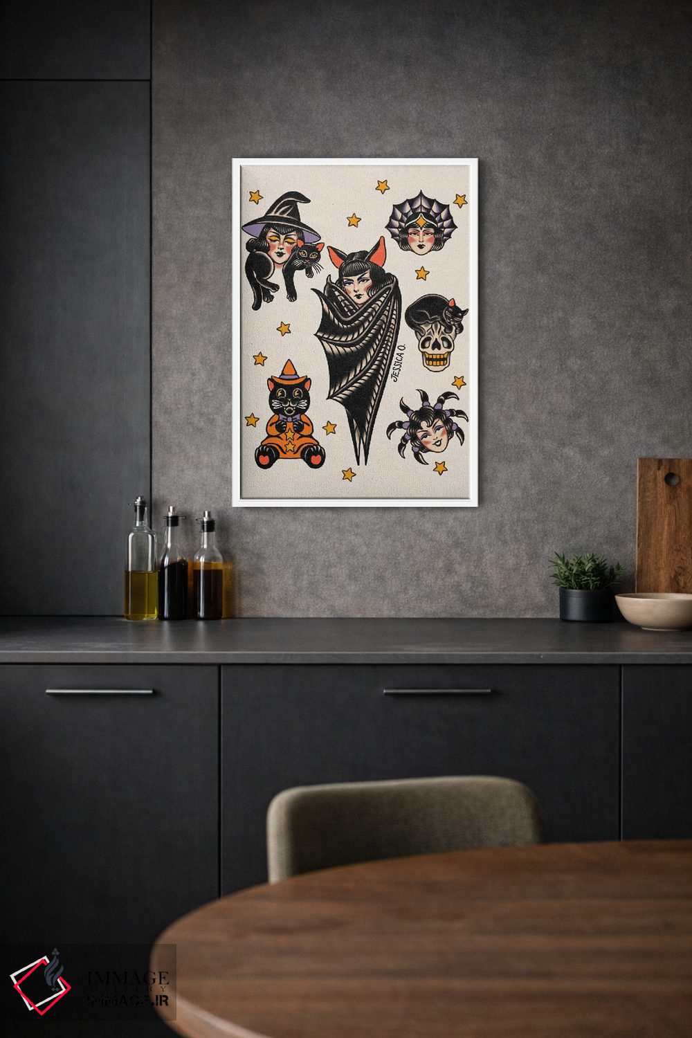 تابلو دکوراتیو هر روز هالووین است اثر جسیکا ا. - D1W