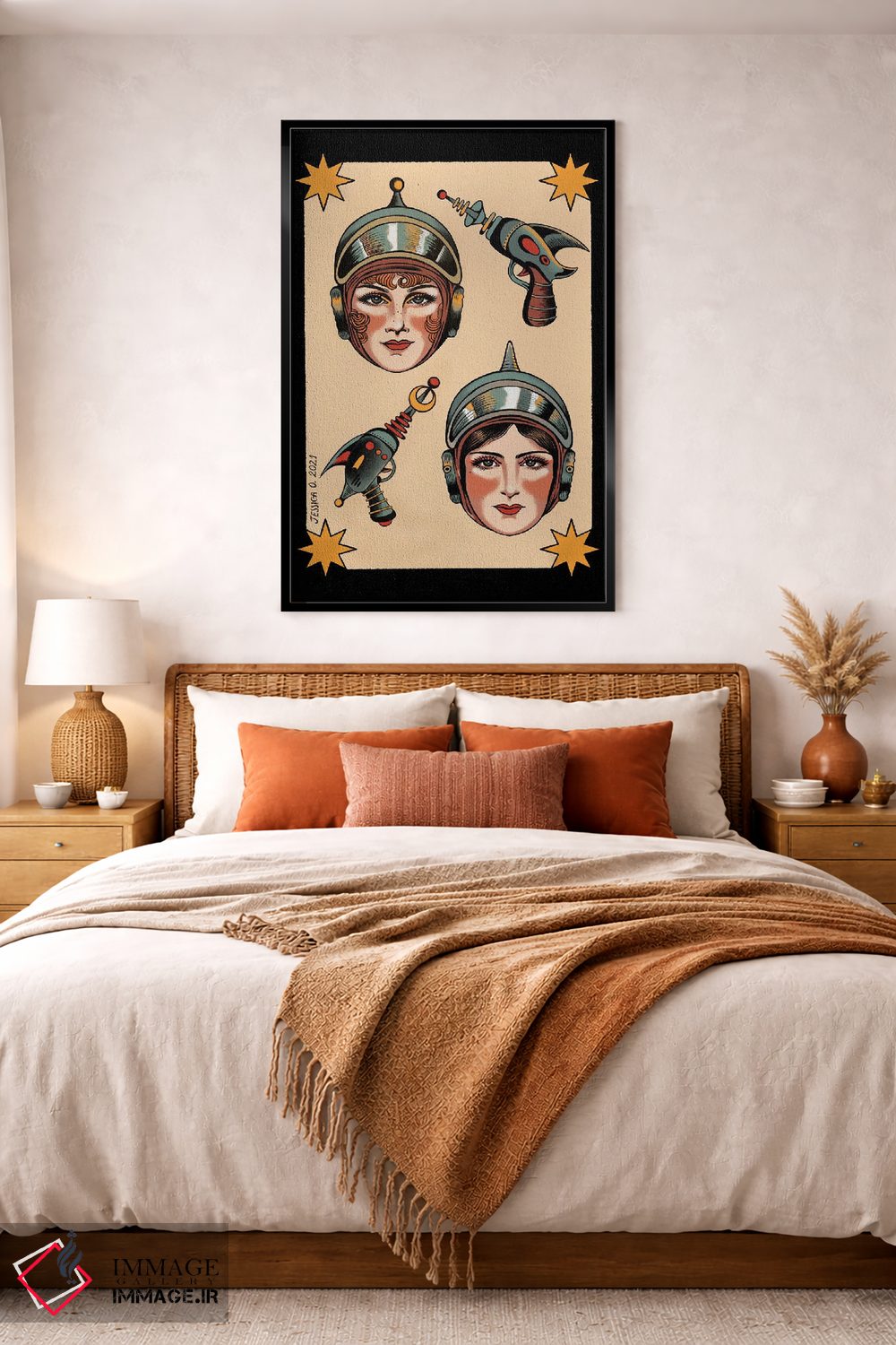 تابلو دکوراتیو جوجه های ستاره ای اثر جسیکا ا. - D5B