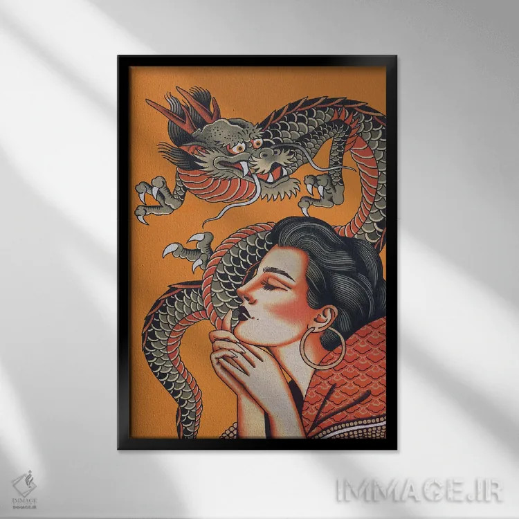 تابلو دکوراتیو آرزو کن اثر جسیکا ا. - نمای قابدار مشکی