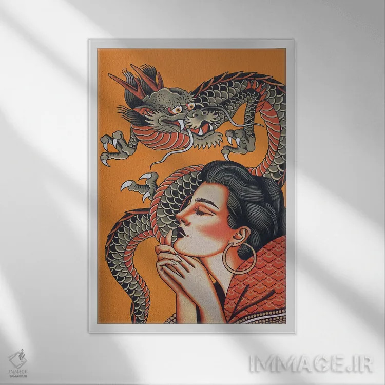 تابلو دکوراتیو آرزو کن اثر جسیکا ا. - نمای قابدار سفید