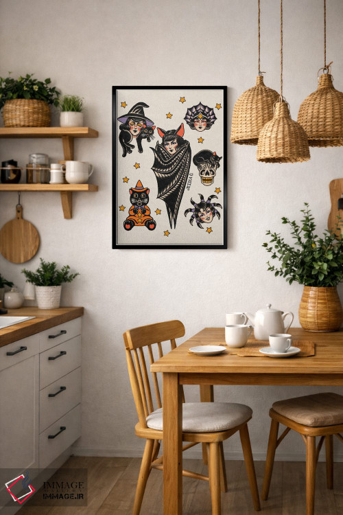 تابلو دکوراتیو هر روز هالووین است اثر جسیکا ا. - D6B