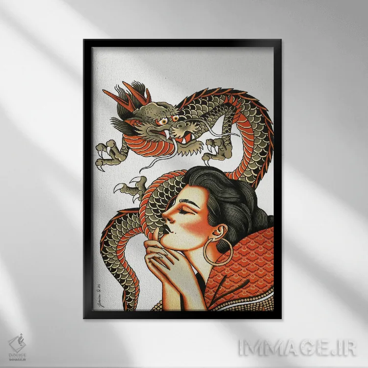 تابلو دکوراتیو آرزو کن ۲ اثر جسیکا ا. - نمای قابدار مشکی