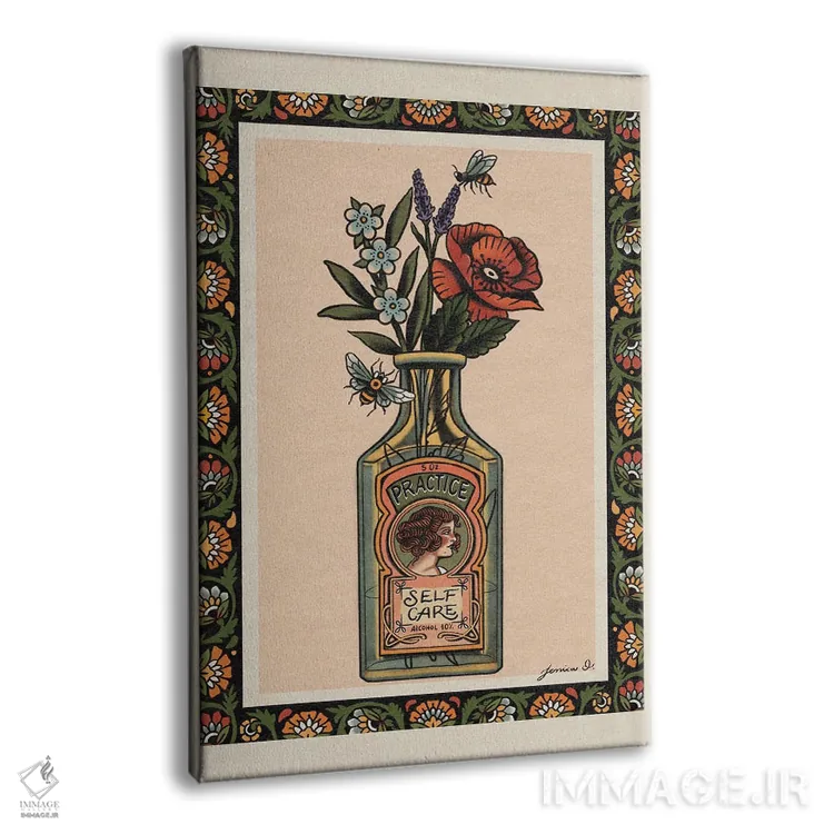 تابلو دکوراتیو مراقبت از خود اثر جسیکا ا. - نمای پرسپکتیو محصول