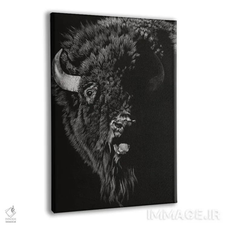 تابلو دکوراتیو کنده کاری وحشی ۴ اثر جولی تی. چاپمن - نمای پرسپکتیو محصول