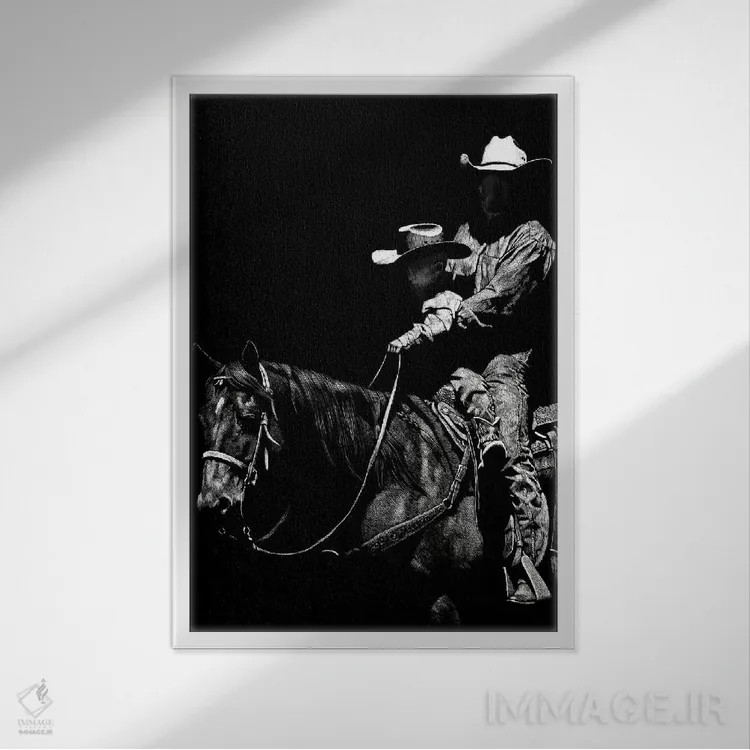 تابلو دکوراتیو رودئوی کنده کاری ۲ اثر جولی تی. چاپمن - نمای قابدار سفید