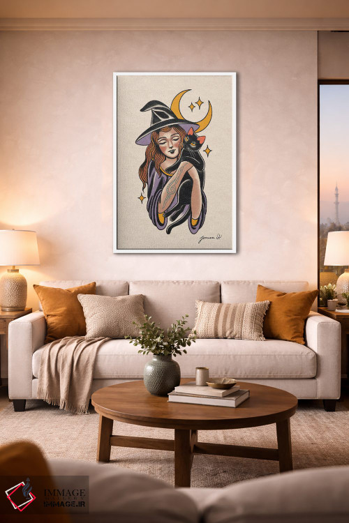 تابلو دکوراتیو جادوگر شیرین اثر جسیکا ا. - D1W