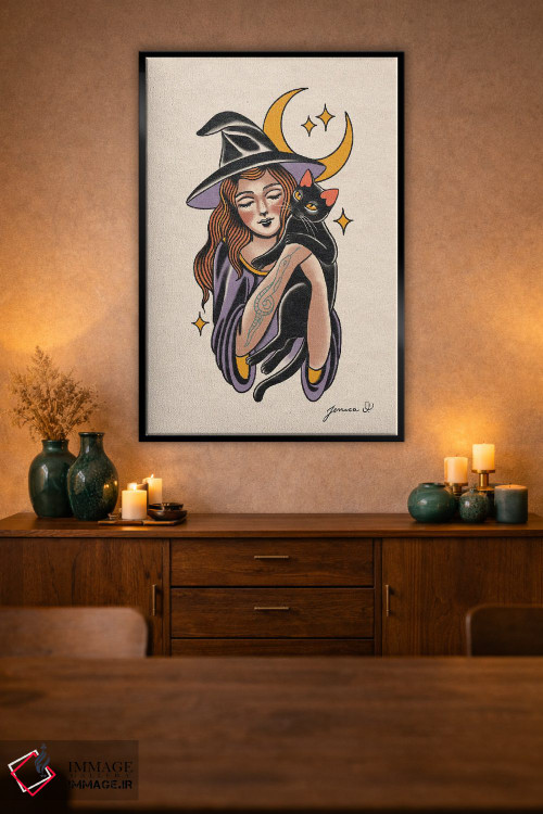 تابلو دکوراتیو جادوگر شیرین اثر جسیکا ا. - D2B