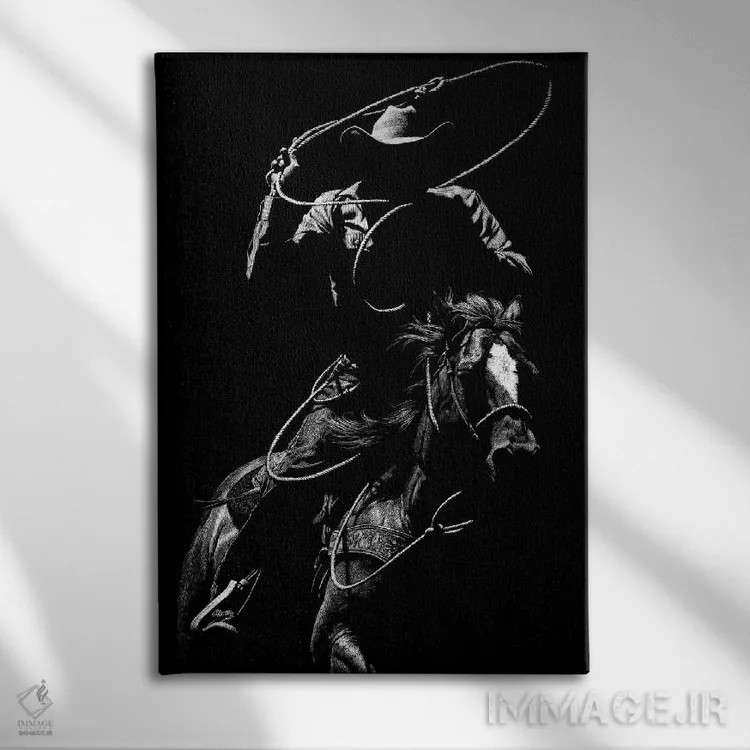 تابلو دکوراتیو رودئوی کنده کاری ۷ اثر جولی تی. چاپمن - نمای روبهرو روی دیوار