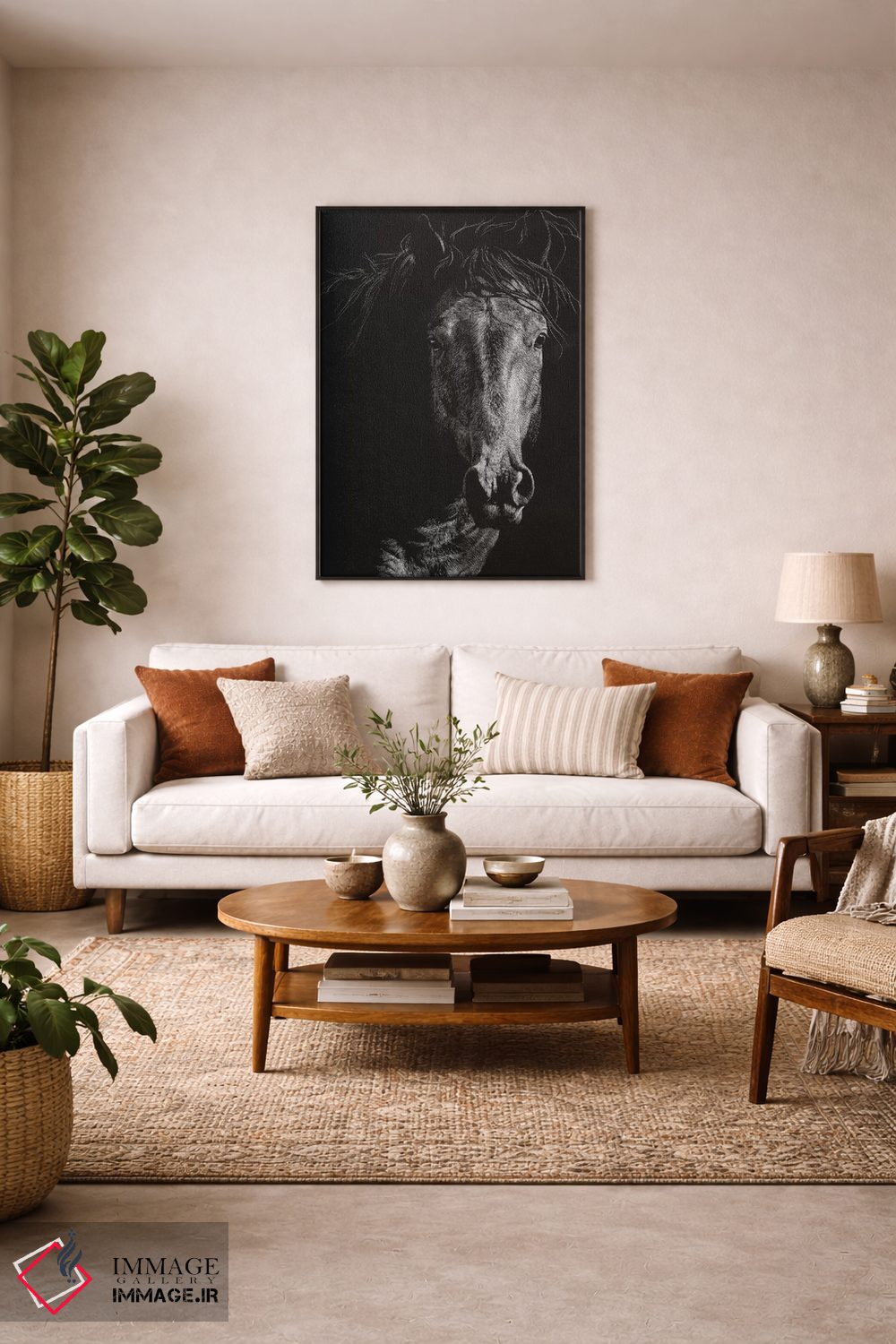 تابلو مدرن کنده کاری وحشی ۶ اثر جولی تی. چاپمن - D5B