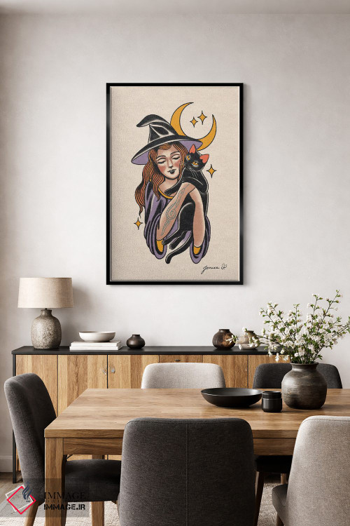تابلو دکوراتیو جادوگر شیرین اثر جسیکا ا. - D4B