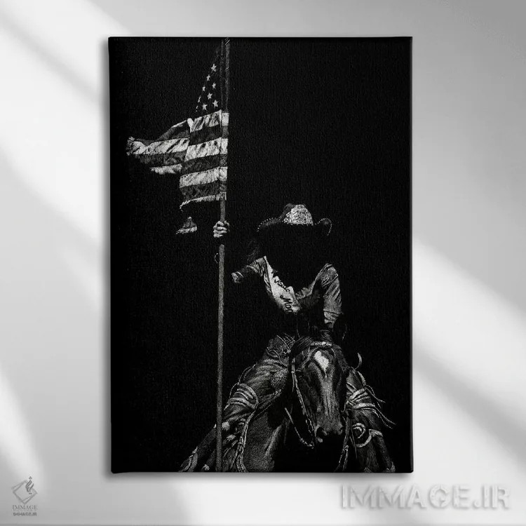 تابلو دکوراتیو رودئوی کنده کاری ۶ اثر جولی تی. چاپمن - نمای روبهرو روی دیوار