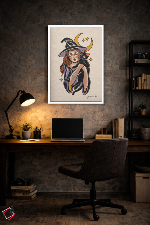 تابلو دکوراتیو جادوگر شیرین اثر جسیکا ا. - D5W