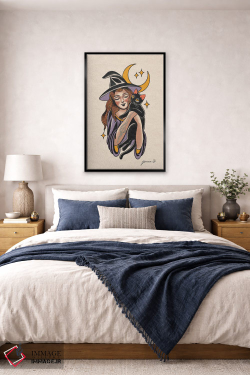 تابلو دکوراتیو جادوگر شیرین اثر جسیکا ا. - D6B