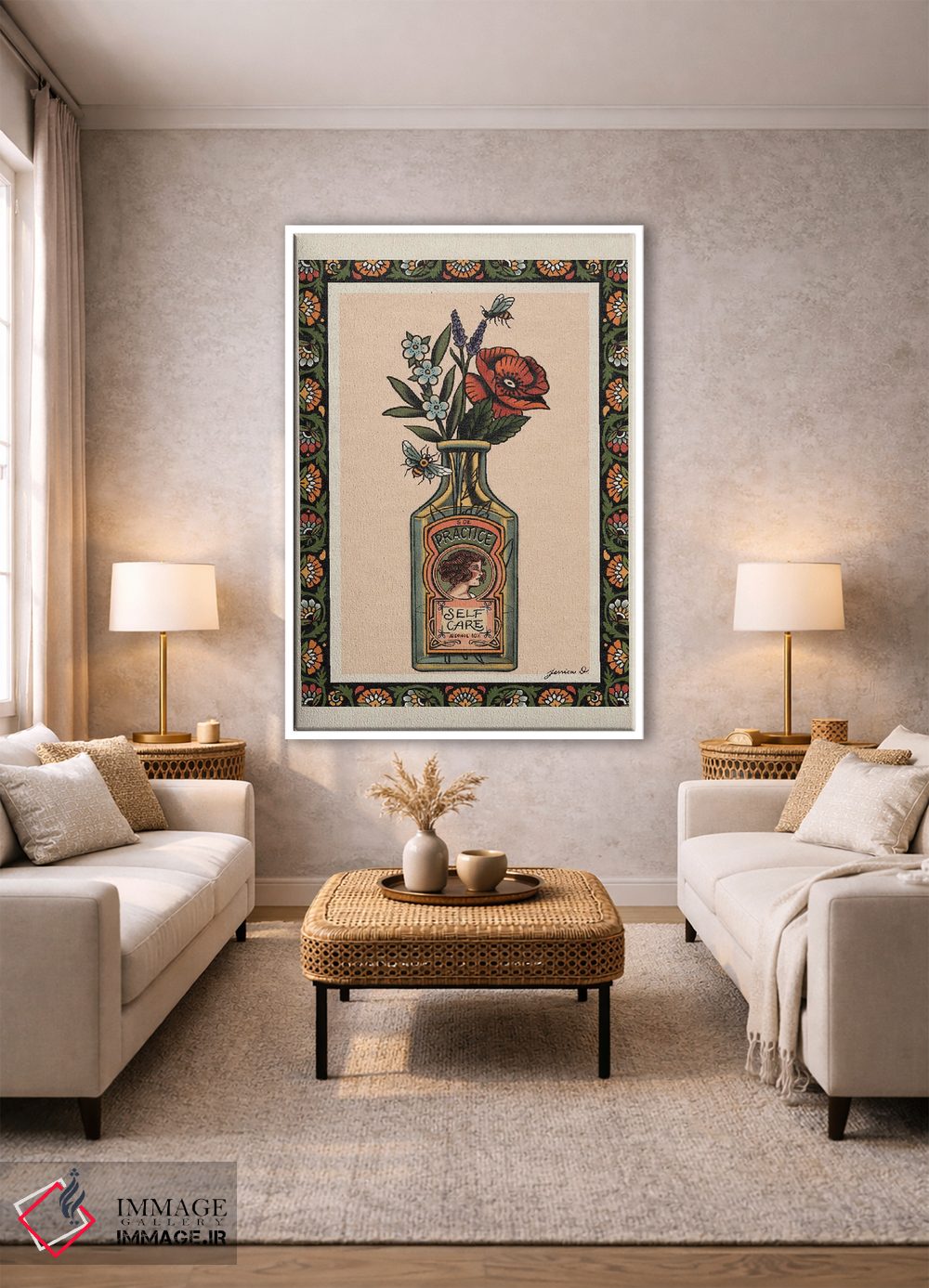 تابلو دکوراتیو مراقبت از خود اثر جسیکا ا. - D1W