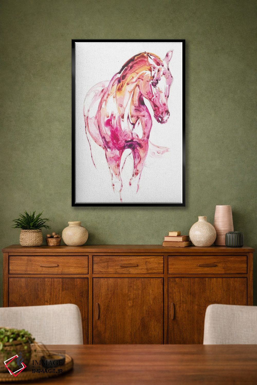 تابلو دکوراتیو اسب گارنت ۳ اثر جولی تی. چاپمن - D1B