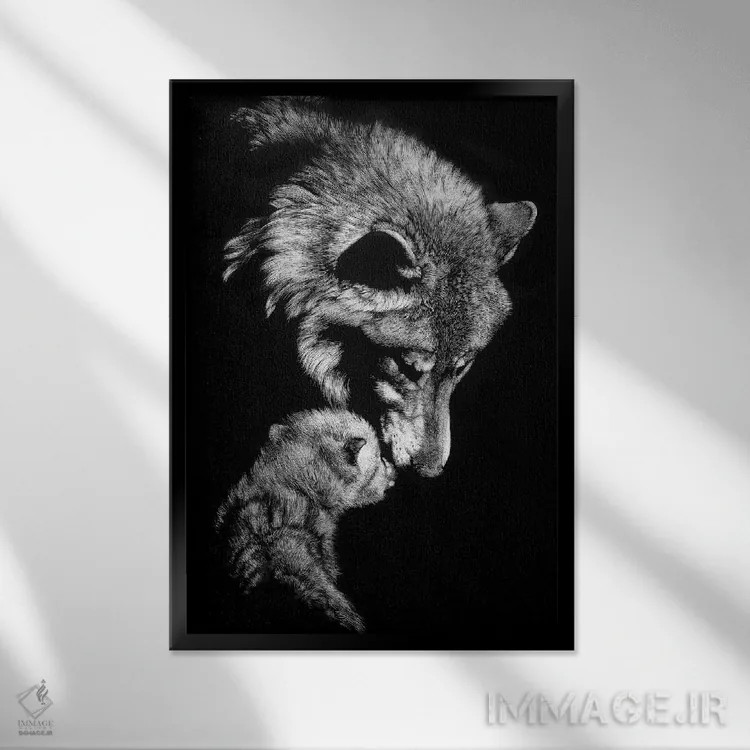 تابلو دکوراتیو مهربانی اثر جولی تی. چاپمن - نمای قابدار مشکی