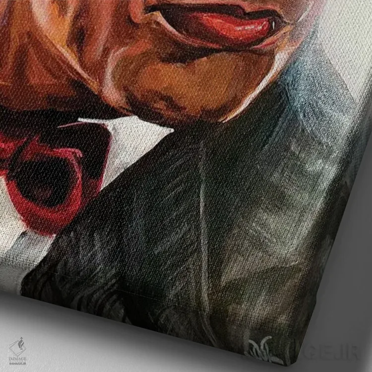 تابلو دکوراتیو پی وی هرمن اثر جوئل تش - نمای نزدیک بافت بوم