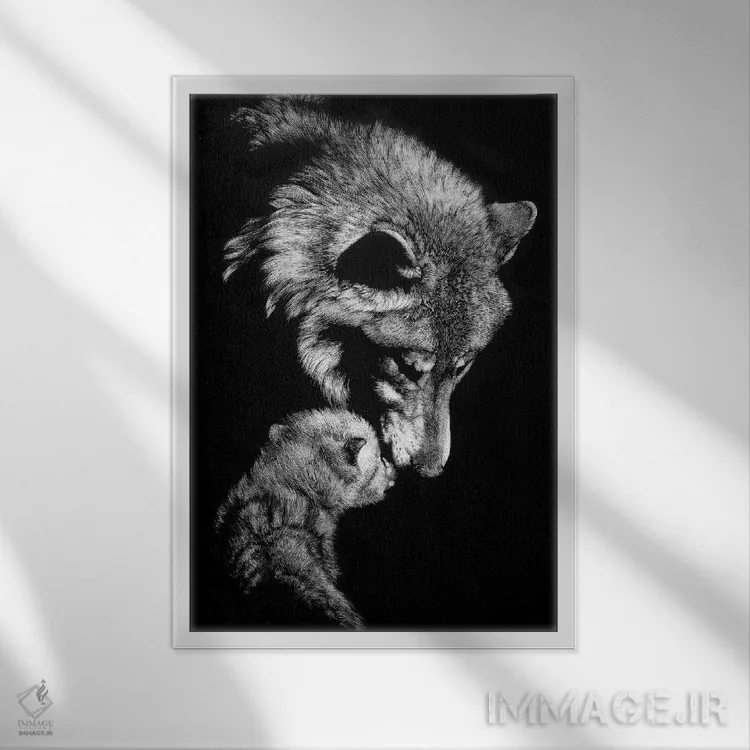 تابلو دکوراتیو مهربانی اثر جولی تی. چاپمن - نمای قابدار سفید